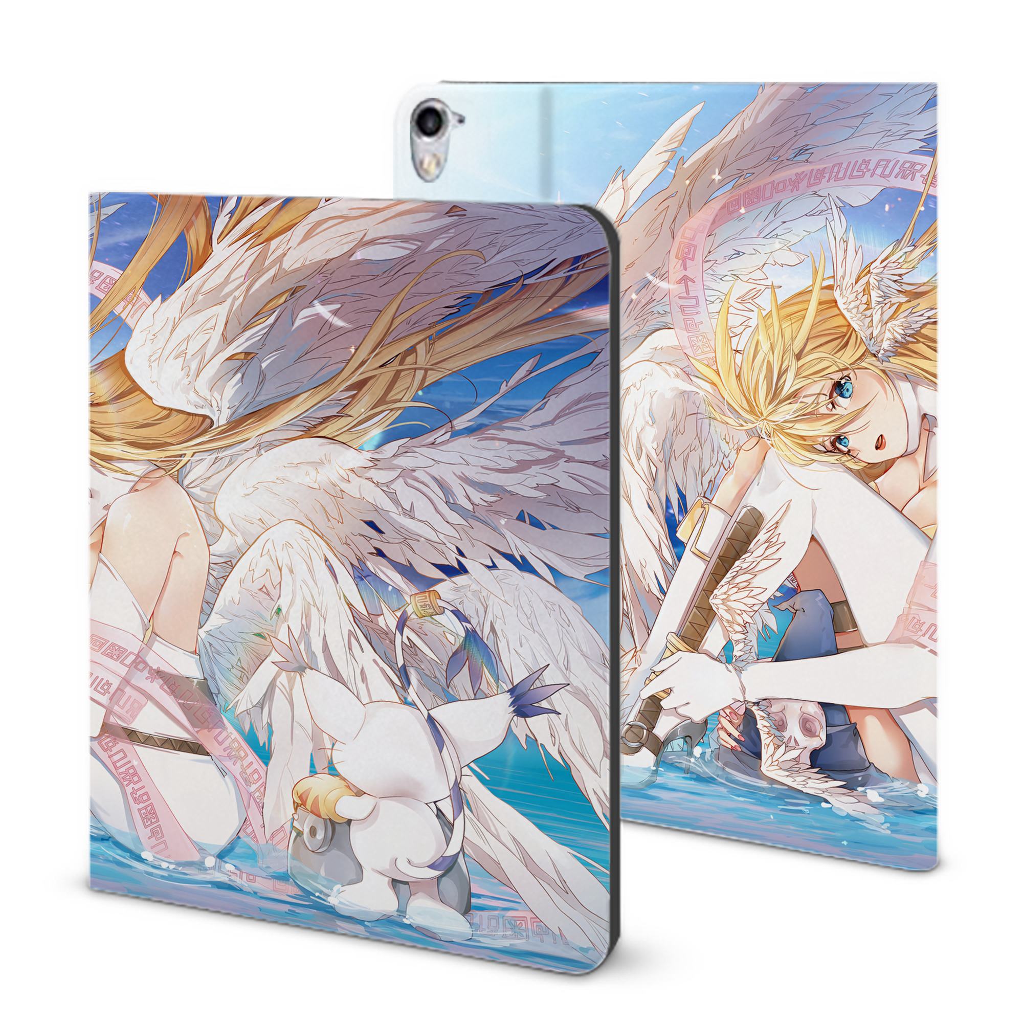 （画像用） Digimon デジタルモンスター/デジモン IPad ケース ブック型 PUレザー TPU 耐衝撃 軽量 薄型 ペン収納なし 全面保護 IPad 各モデル対応